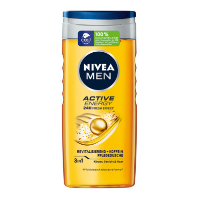 Gel za tuširanje muski active energy 250ml Nivea