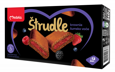 Štrudla brownie sumsko voće 240 g Medela