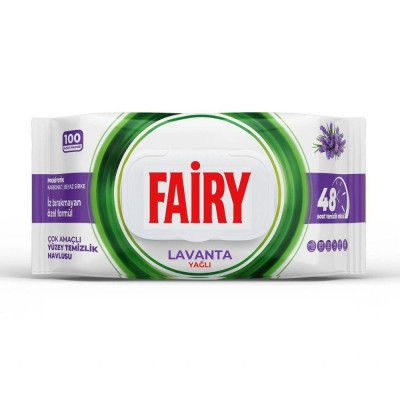Univerzalne vlazne maramice za ciscenje lavanda 100 kom. Fairy