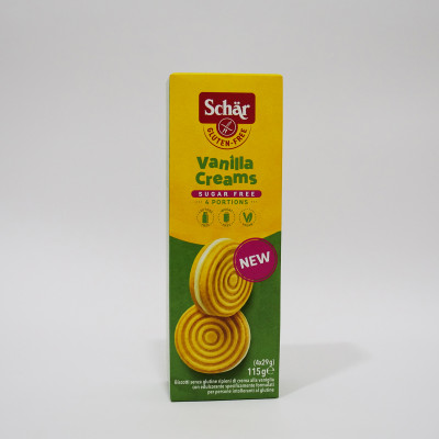 Vanilla creams bezglutenski keks bez šećera 115g Schar