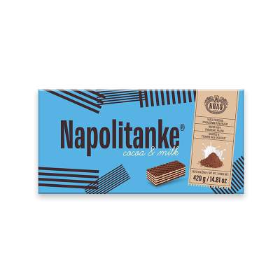 Napolitanke kakao&milk 420g Kraš
