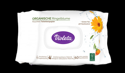 Vlažni toalet papir sensitive 60 kom  Violeta