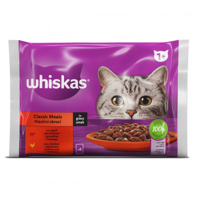 Whiskas pouch classic ad bal 4x85g
