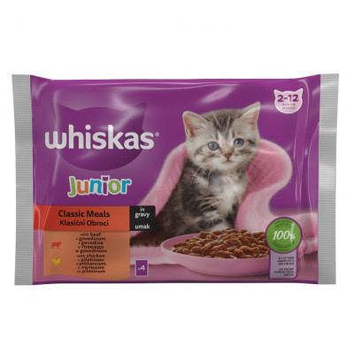 Whiskas junior classic jn multi 4x85g